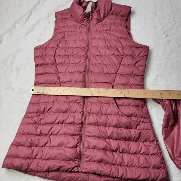 Lululemon Women's Plumful Pack It Lightweight Full-Zip Down Puffer Vest Size 6 - Picture 6 of 7